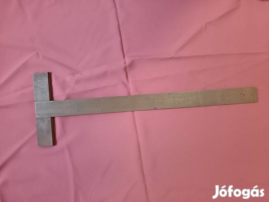 Régi fa hosszú fejes T vonalzó eladó - 68cm !