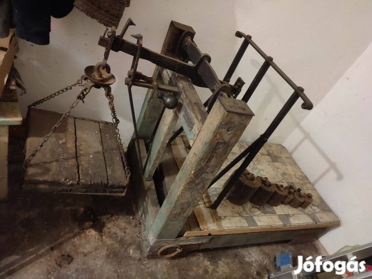 Régi fa mázsa mérleg mérés q kg g