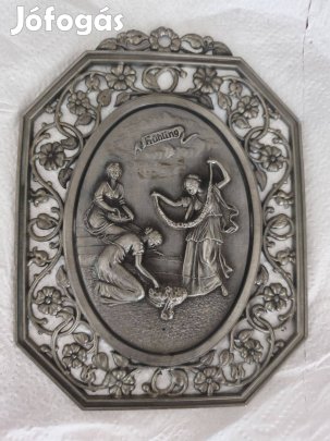 Régi fali dísz ezüst