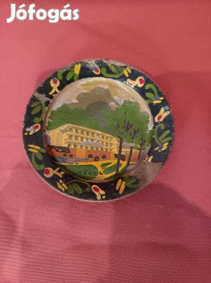 Régi fali fa tányér dísz Kékes eladó !