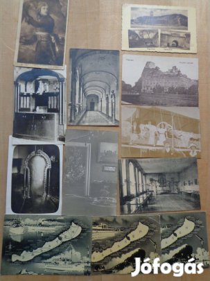 Régi fehér-fekete képes levelezőlapok