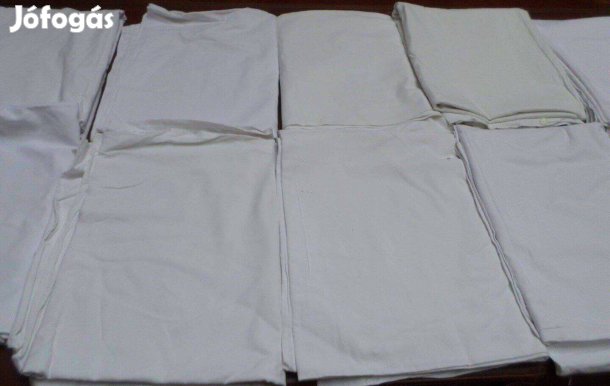 Régi fehér vászon ágynemű paplan huzat 25 db