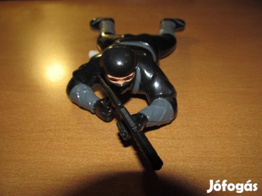 Régi felhúzható ninja / orvlövész figura (Crawling Hero, 1990-es évek)