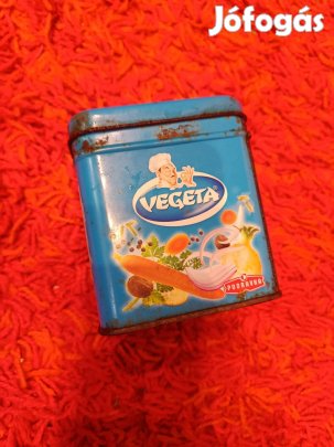 Régi fém doboz fém vegetás doboz