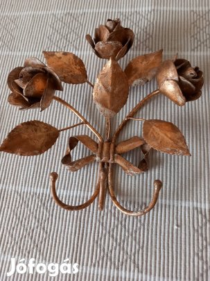 Régi fém fogas rózsával