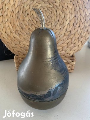 Régi fém körte alakú kupica tartó 6 kupicával