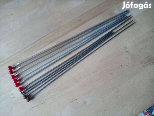 Régi fém kötőtű párok méretsorozat