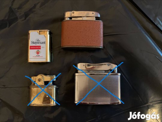 Régi fém öngyűjtó retro