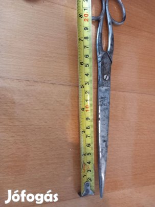 Régi fém szabó olló élezhető 24cm