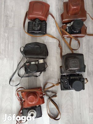 Régi fényképezőgép csomag