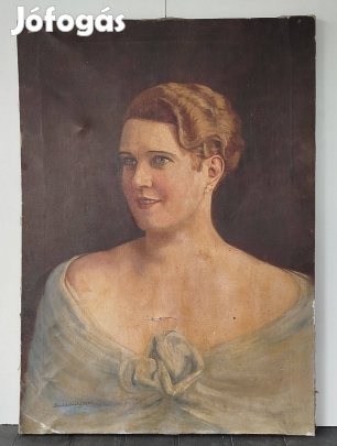 Régi festmény. Szerdahelyi B.F. szignóval