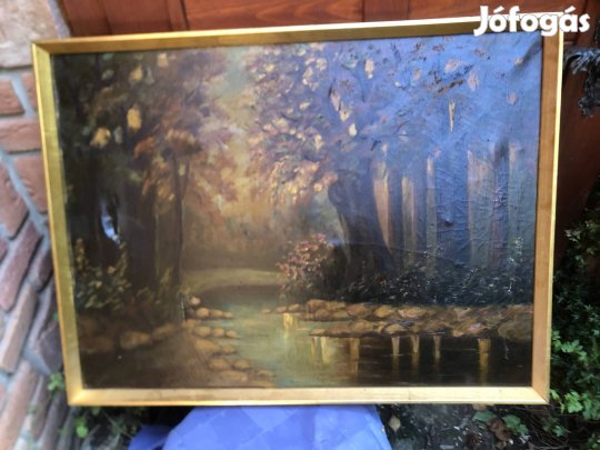 Régi festmény , szignózott falikép az 1960-as évekből 20000 Ft 