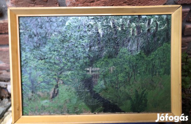 Régi festmény , szignózott kép az 1960-as évekből 10000 ft