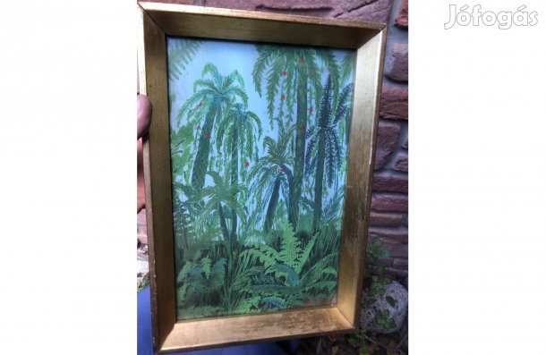 Régi festmény , szignózott tájkép az 1960-as évekből 5000 Ft