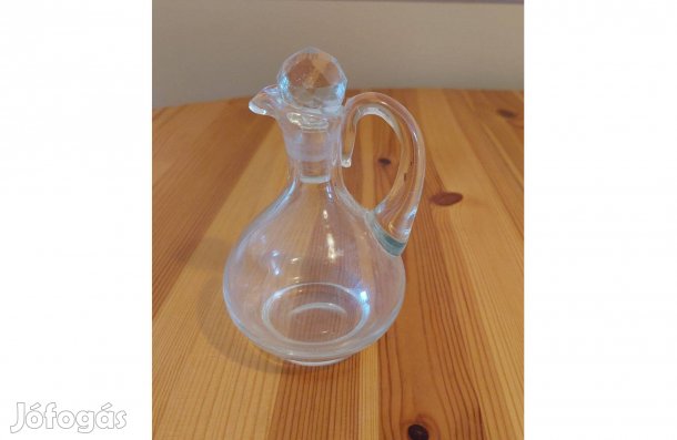 Régi fújtüveg kiöntő, palack dugóval