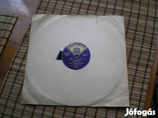 Régi gramofonlemez Joseph Schmidt Vorrei Marire Mattinata