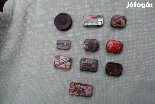 Régi gramofontűk eredeti fémdobozaikban