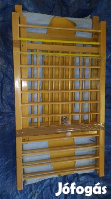 Régi gyerek ágy természetes fa 