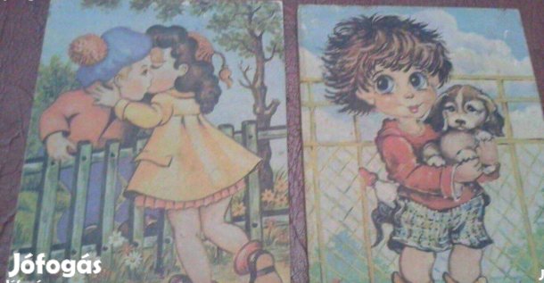 Régi gyerek szoba kép 2 db egyben