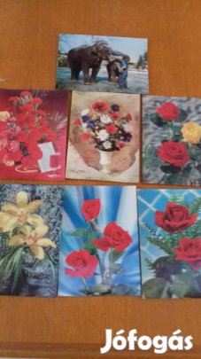 Régi gyönyörű 3D képeslap a 70-es évekből
