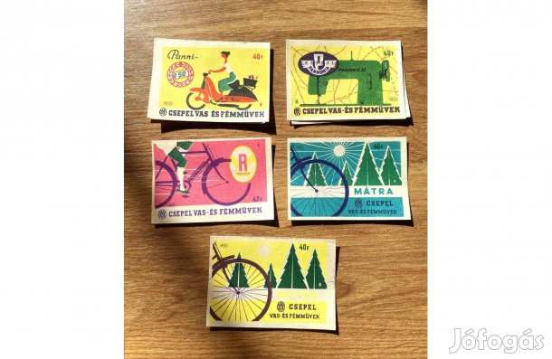 Régi gyufacímke retro gyufa cimke Csepel Vas- és Fémművek