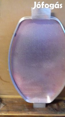 Régi hibátlan peremes füles fém tálca 25x40cm