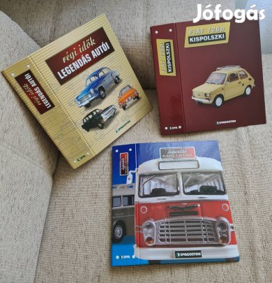 Régi idők legendás autói újság, mappa sorozat eladó