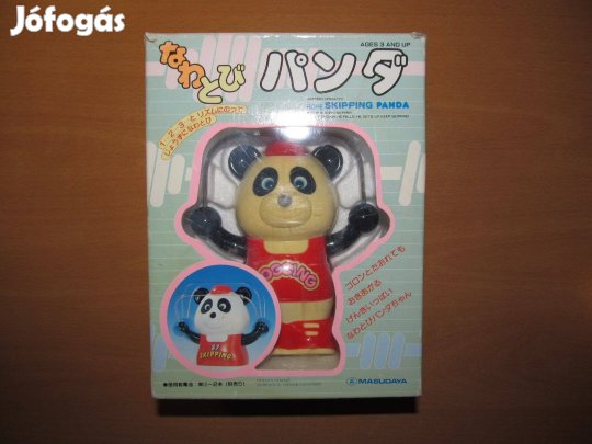 Régi japán elemes játék: Tobi az ugróköteles panda (Masudaya, 1987)