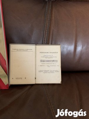 Régi jawa motorkerékpár forgalmi