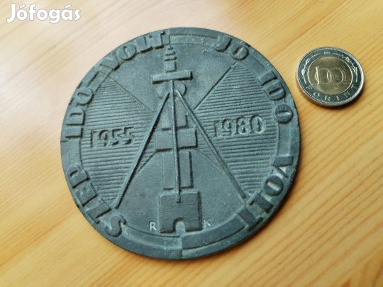 Régi jubileumi Bányász plakett 1955-1980