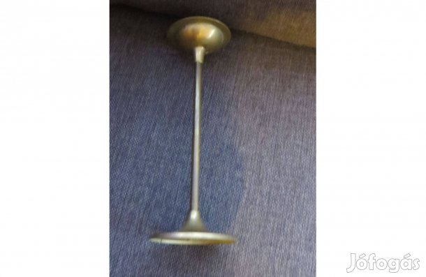 Régi karcsú sárgaréz gyertyatartó 21 cm magas Gilde