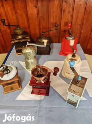 Régi kávédarálók egyben 8db