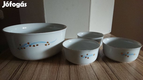 Régi kelet német márkás porcelán kompótos készlet eladó