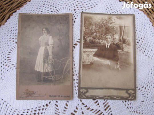 Régi kemény táblás fotópár