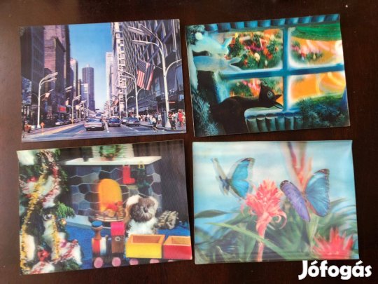 Régi képeslap háromdimenziós 1000 ft/ db:Lenti