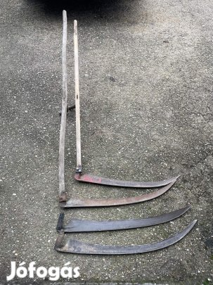 Régi kézi kasza nyéllel