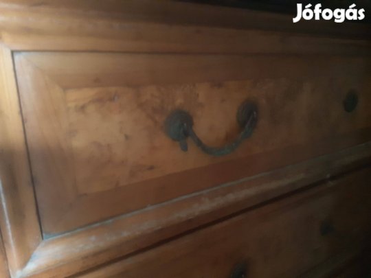 Régi komód, népi bútor, fiókos szekrény, fellelt antik bútor