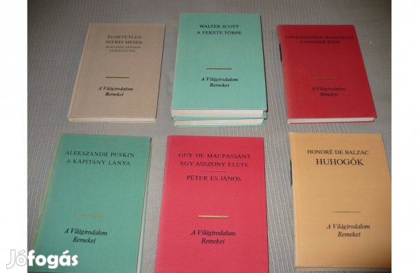 Régi könyvek - A Világirodalom Remekei sorozatból