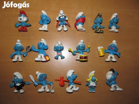 Régi korai Hupikék Törpikék figura csomag egyben (Schleich)