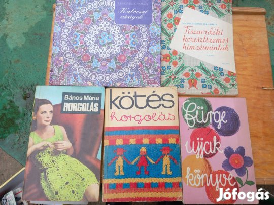 Régi kötés, horgolás, hímzés, kézi könyvek