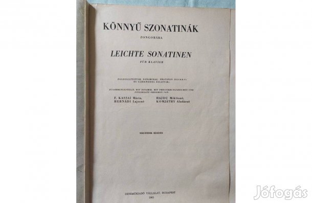 Régi kották- Schumann, Bach, Czerny