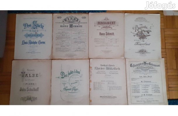Régi kották zenei lapok és kiadványok
