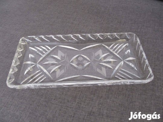 Régi kristály tálca