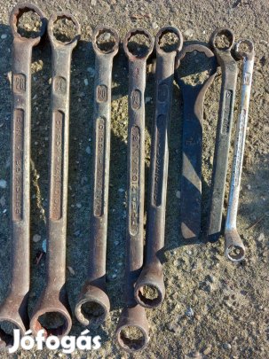 Régi króm-Vandánium csillagkulcsok 8db egybe