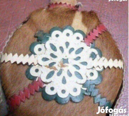 Régi kulacs csikóbőrös