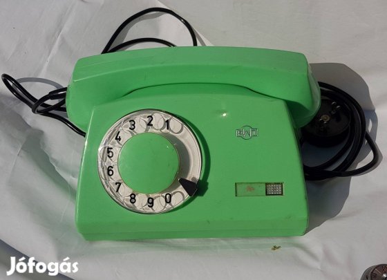 Régi különleges ritka tárcsás telefon régiség