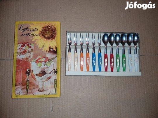 Régi lengyel evőeszköz készlet (12 db, retro)