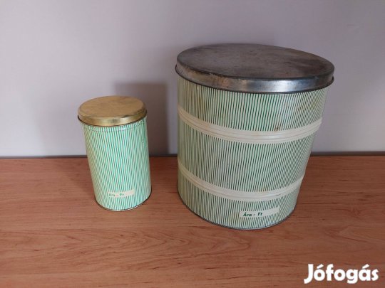 Régi liszt és cukortartó, egyben eladók