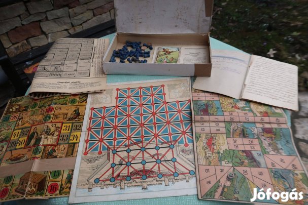 Régi lóverseny társasjáték 1920-as évekből