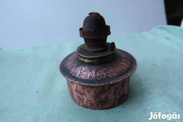 Régi luster lámpához vőrősréz test tartály-betét